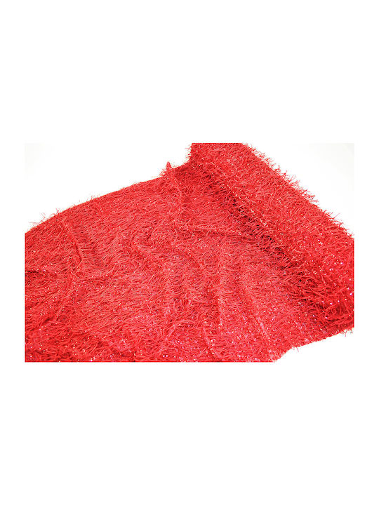 Metallic Fabric Rio Red 50 Cm X 2 M Red