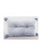 Furry Pompom Throw Pillow 32x50 Natural Home Gray