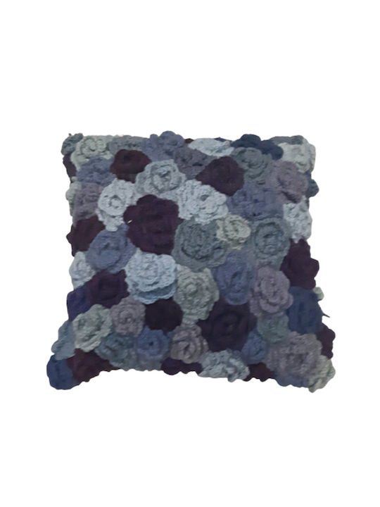 JGS S.A. Decorative Pillow Case HK-16 Cushion-039 Purple Wool 45x45cm