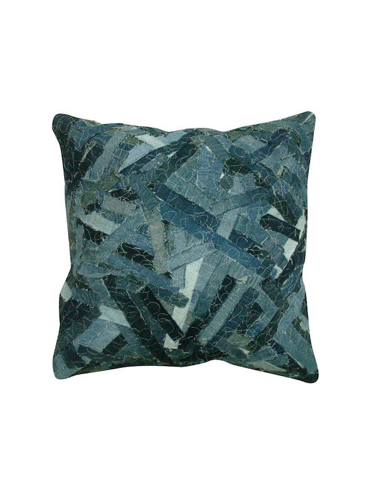 JGS S.A. Throw Pillow Case KB-210 Cushion-022 Light Blue 100% Cotton 45x45cm