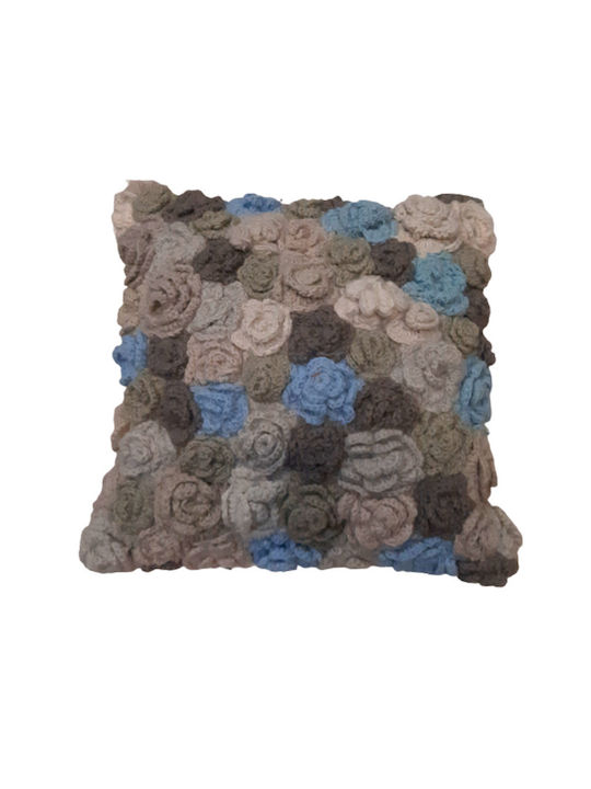 JGS S.A. Decorative Pillow Case VJ-79 Cushion-045 Ivory Beige Wool 45x45cm