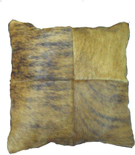 Jgs S.a Față De Pernă Four Block Cushion-041 Maro Deschis Vacchetă 45x45cm
