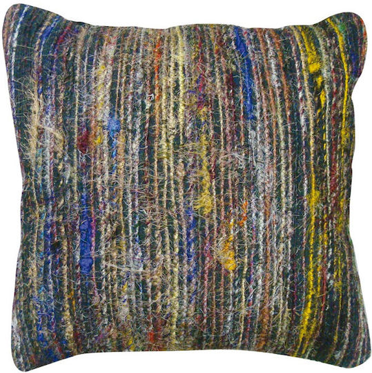 JGS S.A. Throw Pillow Cover RS-73 Cushion-020 Multicolour Silk 45x45cm
