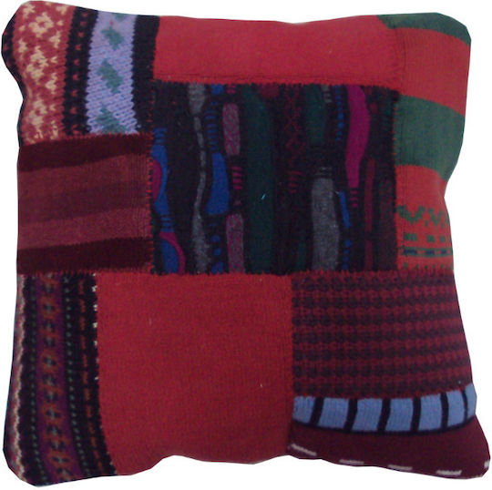 Jgs S.a Patchwork Decorative Pillow Case Cushion-031 Red Sweater 45x45cm