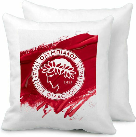 Olympiacos F.c Μαξιλάρι Καναπέ 40x40cm Περιέχεται Γέμισμα