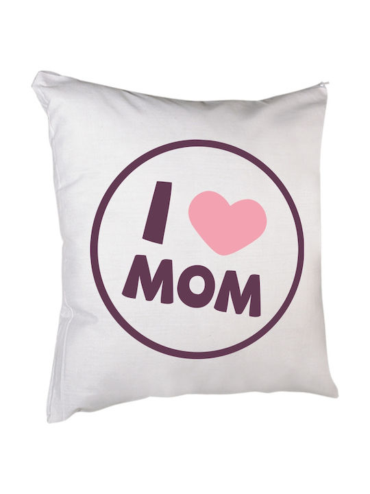 Bestsub Mom I Love Mom 40 x 40 cm Filling Throw...