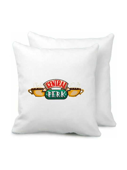 Central Perk Μαξιλάρι Καναπέ 40x40cm Περιέχεται Γέμισμα