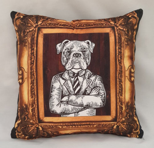 Калъф За Възглавница Кадифе 45x45 Mr Bulldog 45 X 45