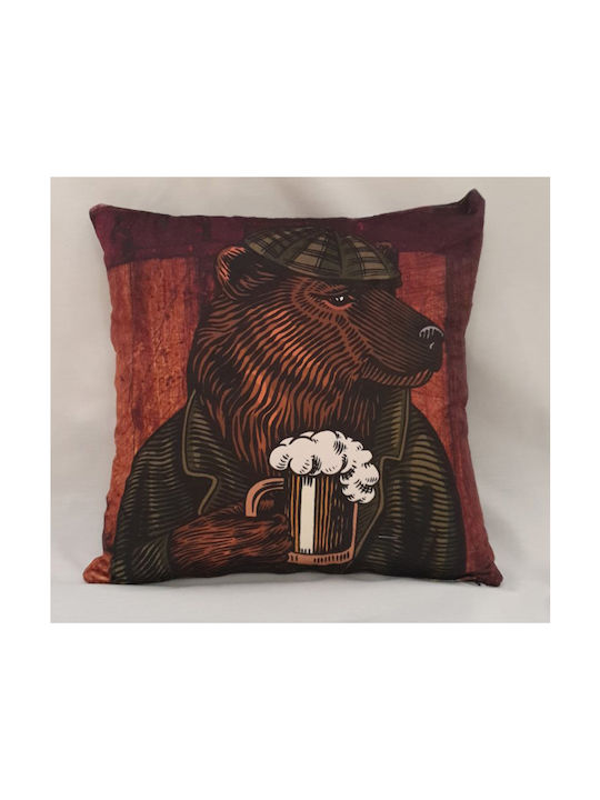 Velvet Zierkissenbezug 45x45 Grizzly Bear 45 X 45