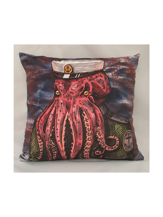 Μαξιλαροθήκη Velvet 45x45 Octapus 45 X 45
