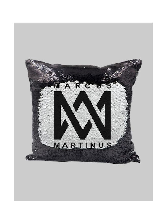 Marcus & Martinus Perna Cu Paiete 40x40 Cm Neagră