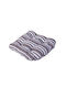 Inflatable Microfiber Petal Chair Cushion 42x42x8cm Gray Striped