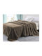 Κουβέρτα Γίγας Βελουτέ Μόκα Super Soft Γαρύφαλλο 260x240