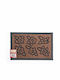 Doormat Carpet Delta 40x60cm Brown Flower Design
