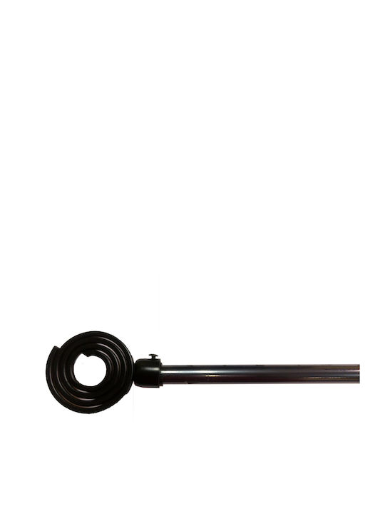 Kurtinóverga Metalică Extensibilă Snail Neagră 120-210cm