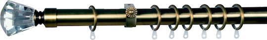 Kurtinóverga Central Home Zafíri Extensibilă Φ25/28mm 140/240cm Bronz