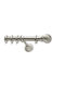 Curtain Pole Viometale Set Bahamas Φ25 Nickel Matt 160cm Double Set by Rail 160 cm