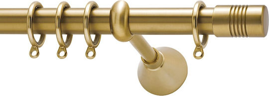 Curtain Pole Viometale Set Bristol Φ25 Matte Gold 160cm Double Set by Rail 160 Cm