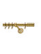 Curtain Pole Viometale Set See Through Φ25 Matte Floor 160cm Double Set by Rail 160 Cm