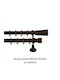 Vorhangstangen Import Φ25 Geschmiedet Rostfrei No.8 Import Hellas Double Innenschiene 140cm