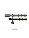 Kουρτινόξυλο Import Φ25 Seria G Nr.8 Oxidat Import Hellas Dublu Cu Tijă Interior 140cm