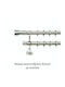 Curtain Pole Import Φ25 Series G Nickel Matt Cap Import Hellas Double Internal Tube 140cm