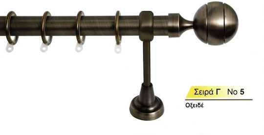 Kουρτινόξυλο Import Φ25 Seria G No 5 Oxidat Import Hellas Single 160cm