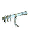 Metallic Extendable Curtain Poles Φ19 120-210cm B2 White Patina Gold
