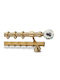 Enis Olympus Mount Metal Curtain Pole 25mm Matte 240cm Double Rod