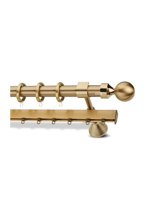 Bare pentru perdele Metalic P25 Enis Minge Mat 160cm