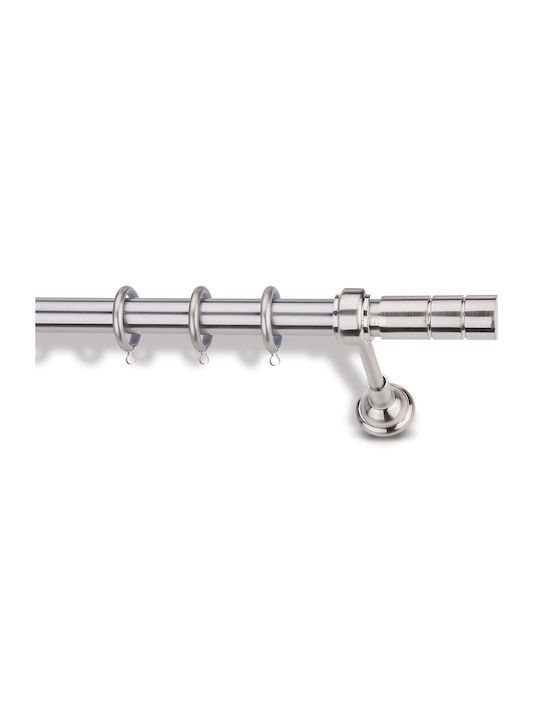 Metallic Curtain Pole Enis Real Matte Nickel 160cm