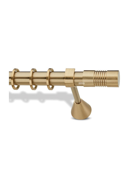 Metallic Curtain Pole F35 Enis Cassandra Matte Finish 160cm Double Rail