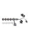 Bare Pentru Perdele Metalic F25 Enis Dragoste Cristal Industrial 160cm Dublu Rail