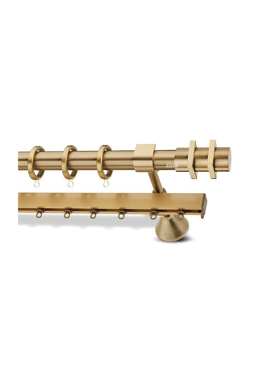 Metallic Curtain Pole Enis Nireas Matte Finish 160cm