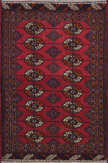 Handgefertigter Bukhara Teppich 138059 125x80 125x80cm