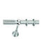 Vorhangstangen F.25 Domus Nickel Matt-Farbe Länge 2.00 Eleonora Rohr