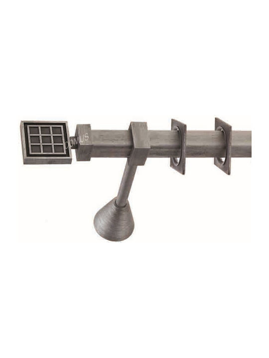 Industrial Curtain Pole Domus Apollo Φ25 Interior Rail 160cm