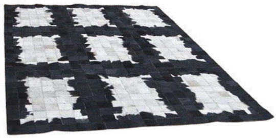 Jgs S.a Χαλί Σαλονιού Δερμάτινο Άσπρο Μαύρο Kb-445 A Carpet-048 160χ230cm Jgs S.a Χαλί Σαλονιού Δερμάτινο Άσπρο Μαύρο Kb-445 A Carpet-048 160χ230cm