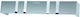 Domus Inox Nickel Matte Chrome Square Curtain Pelmet 7125-50