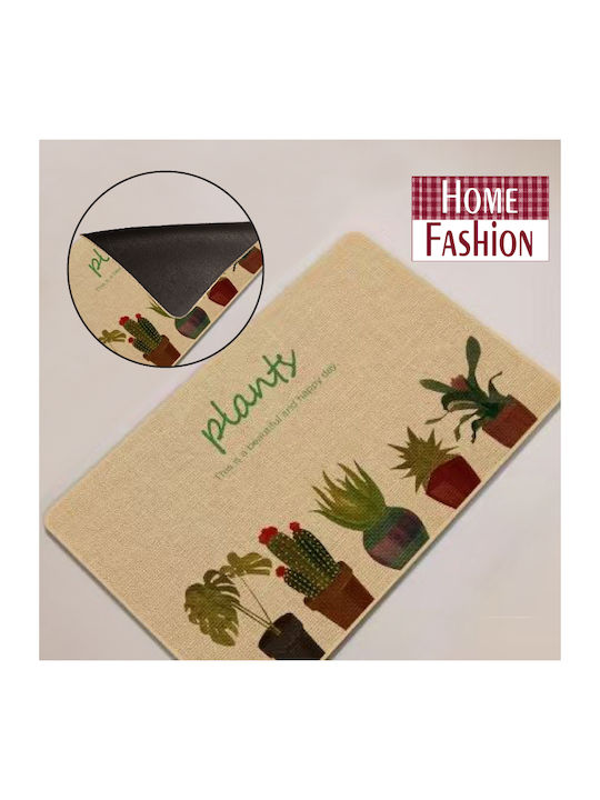 Go Smart Home Rectangular Kitchen Mat with Anti-slip Underlay Printed 50x80εκ.