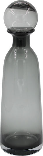 Keskor Βάζο Γυάλινο Μαύρο Φ12xΥ41cm