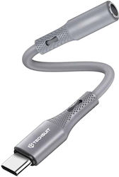 Techsuit USB 2.0 USB-C male - 3.5mm 0.1m Techsuit USB 2.0 USB-C male - 3.5mm 0.1m