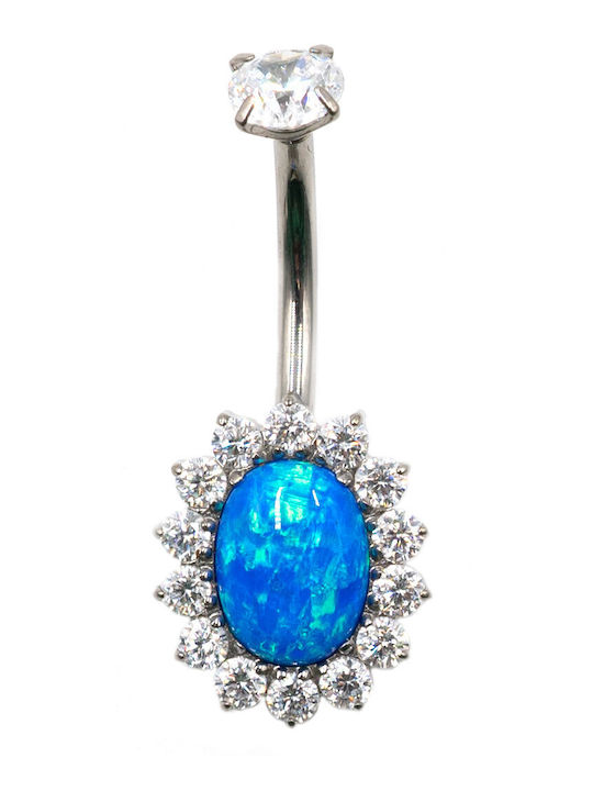 Poco Loco Navel Piercing Made of Titanium Silver