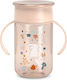 Suavinex Educational Sippy Cup Plastic with Handles Pink for 12m+m+ 340ml
