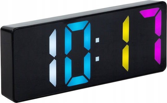 Tabletop Digital Clock with Alarm Multicolour AT27437