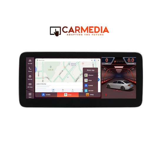 Carmedia Ηχοσύστημα Αυτοκινήτου για Mercedes-Benz CLA Class / GLA 2015 (Bluetooth/USB/WiFi/GPS/Apple-Carplay/Android-Auto) με Οθόνη Αφής 12.5"