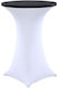 Meble odNowa Topper Tischdecke Elastische Cocktail Bar Tische 80 Schwarz