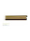 Aluminum One-Way Oval Curtain Track Ø23 Bronze 160cm
