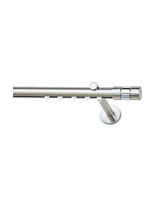 Șină Anartisi Ilios S1 Ø25mm Inox Lucios Simplă 200 Cm