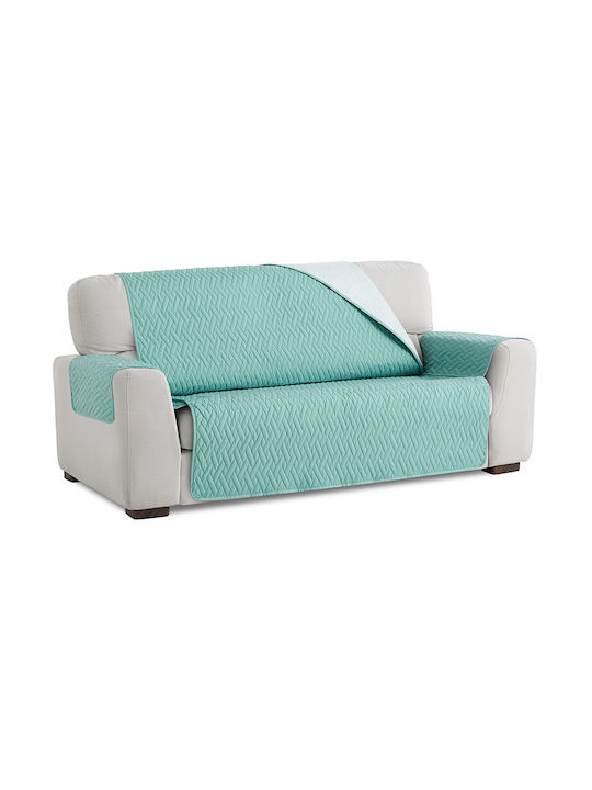 Waterproof Fixed Sofa Covers Quilt Glaciar Aqua Large Four Seater 10+ Colours Available Living Room Covers